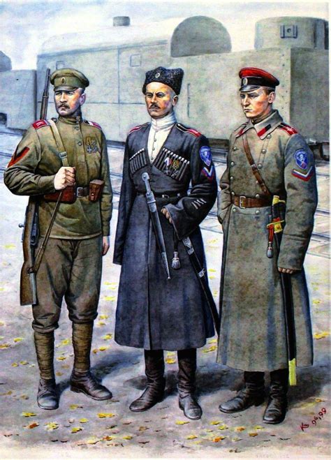 russian civil war uniforms